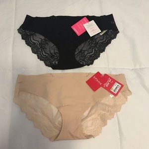 2 Pair of Spanx Undie-Tectable Lace Bikini